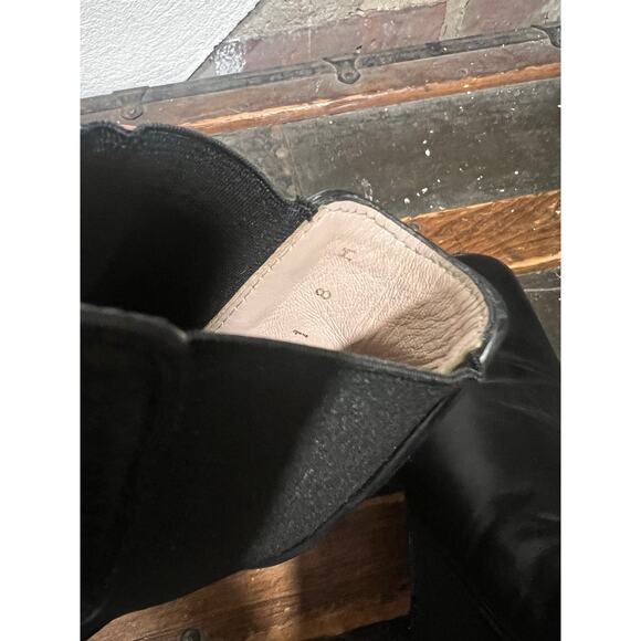 Women’s Stuart Weitzman Leather Chelsea Boots 8 Black Leather - Picture 7 of 8